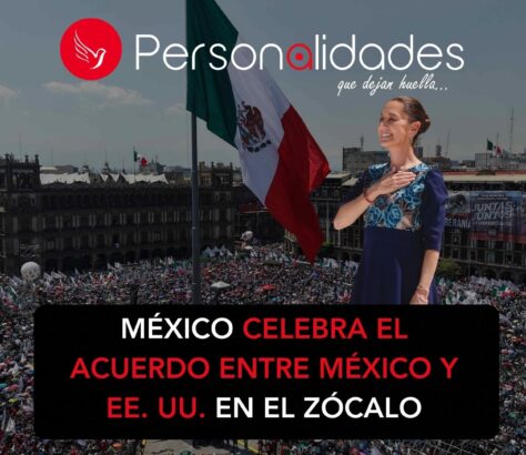 México celebra el acuerdo entre México y EE. UU. en el Zócalo
